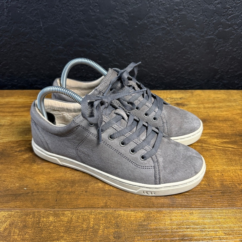 UGG Tomi 1005484 Grey Suede Lace Up Fashion Sneakers Womens Size 8